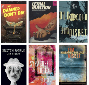 six book covers of Nisbet's books